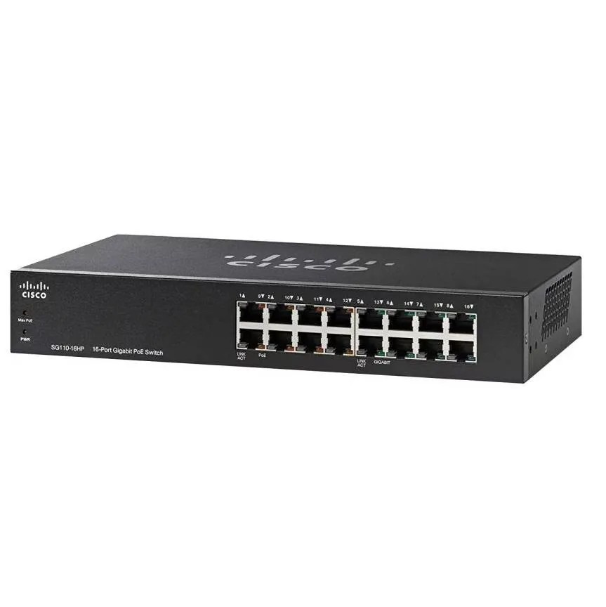 Cisco SG110-16HP 16-Port PoE Gigabit Switch