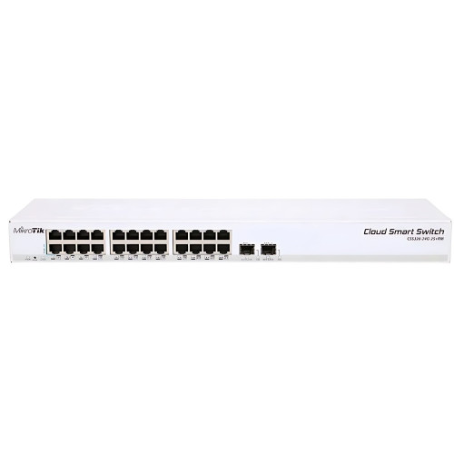 کلود روتر سوئیچ 24 پورت میکروتیک مدل CRS326-24G-2S+RM
