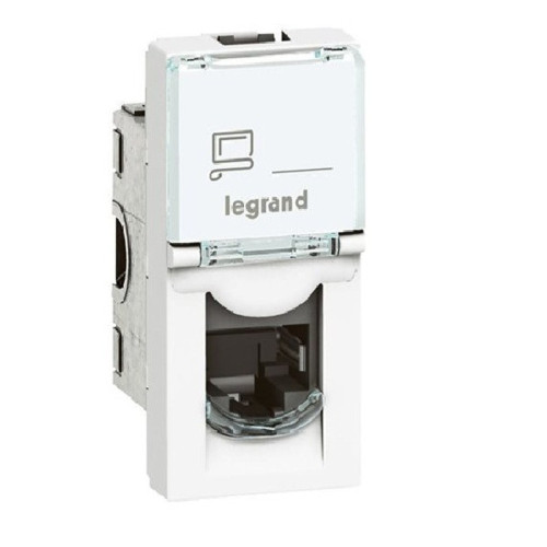کیستون شبکه 1 ماژول باریک لگراند Cat6 UTP 076561